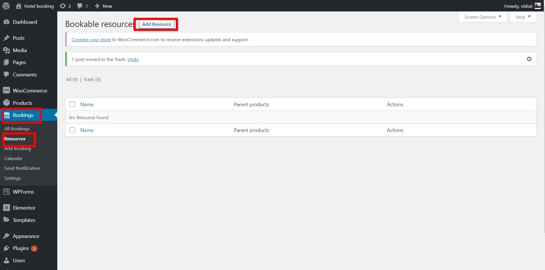 Add new WooCommerce bookable resource