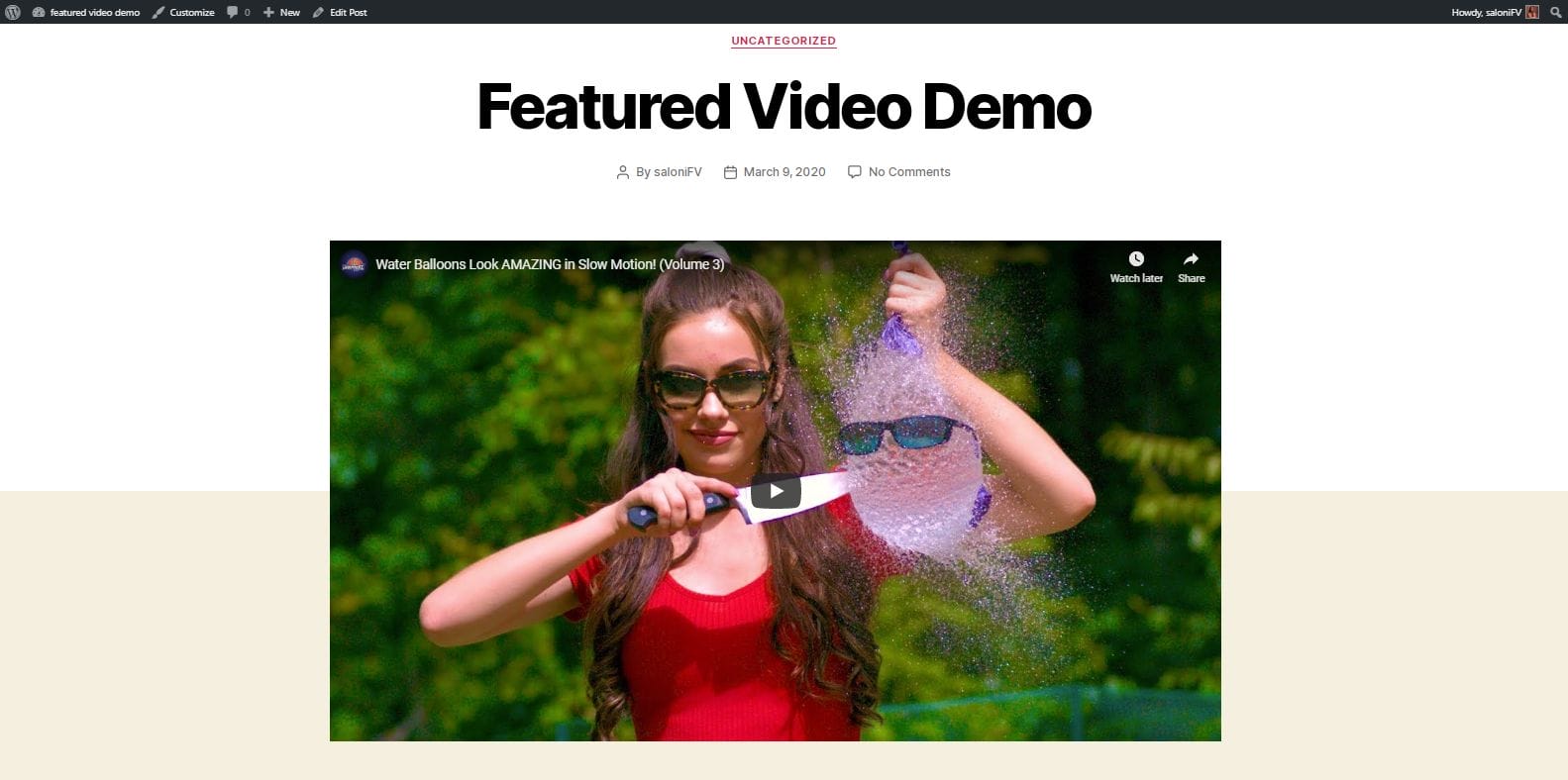 How to Add a Featured Video To WordPress Post