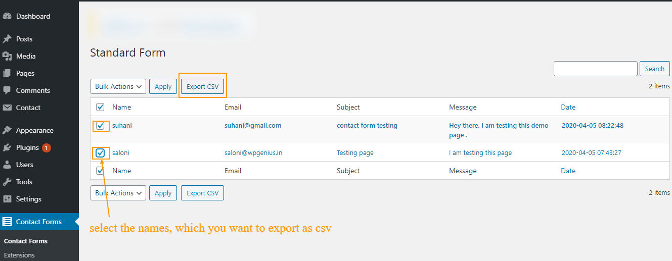 export-csv-cf7db