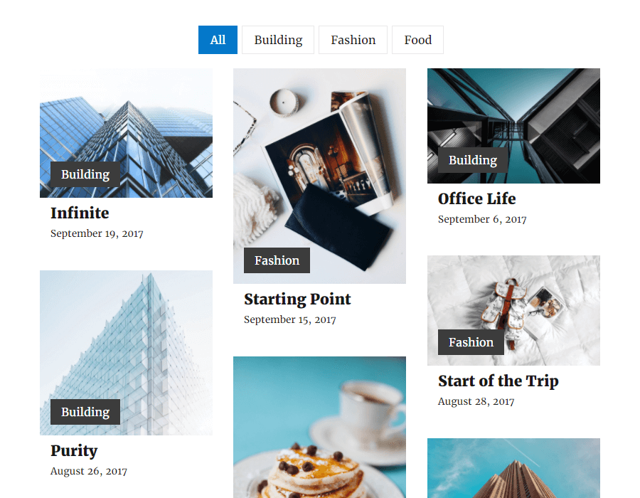 How to create the portfolio using Visual Portfolio plugin