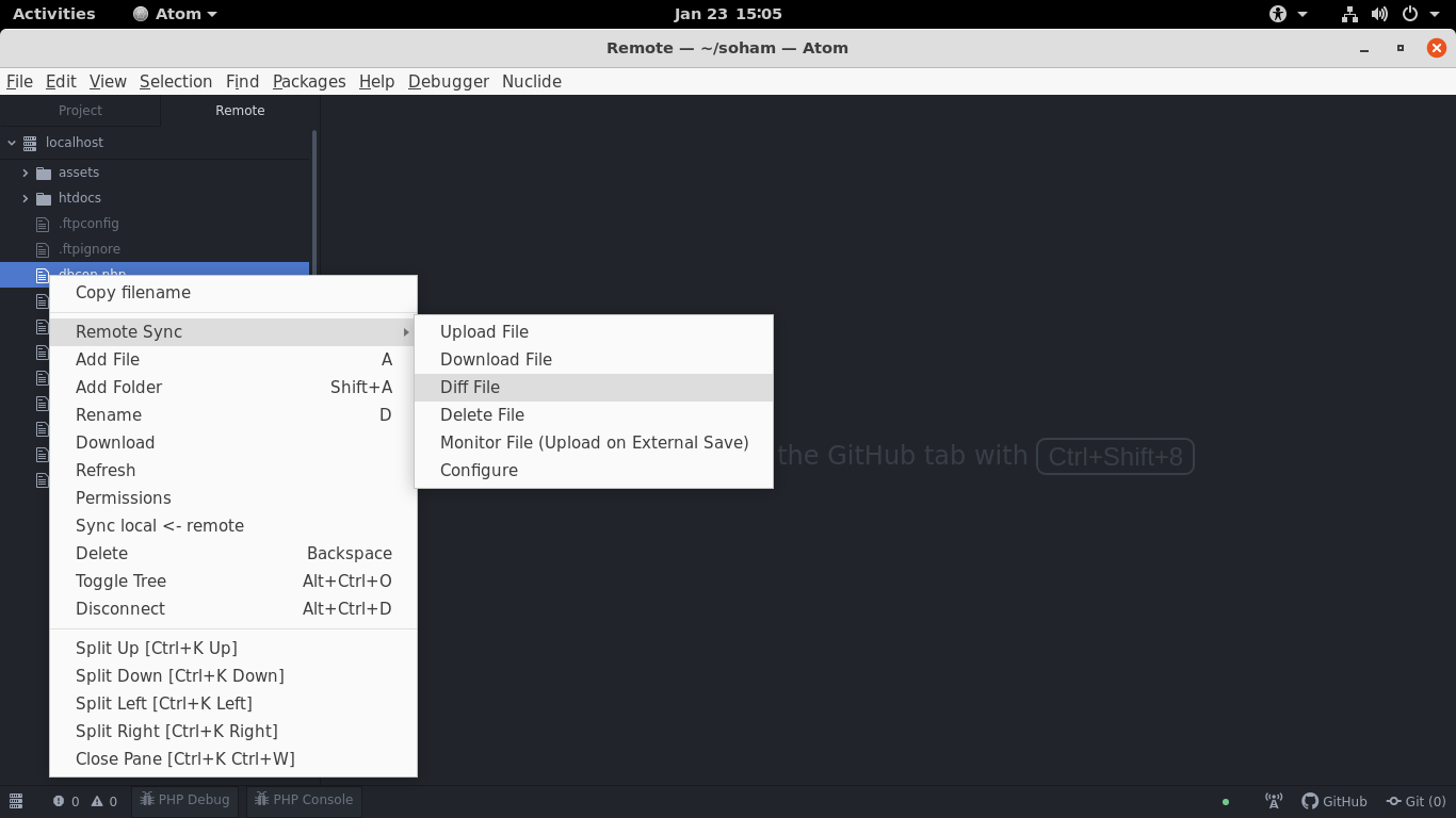 Differentiate between local and remote file